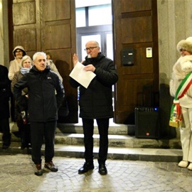 29 dicembre 2024: celebrazione dell'apertura dell'Anno Giubilare 2024 2025. la Porta Santa della Stazione di Posta